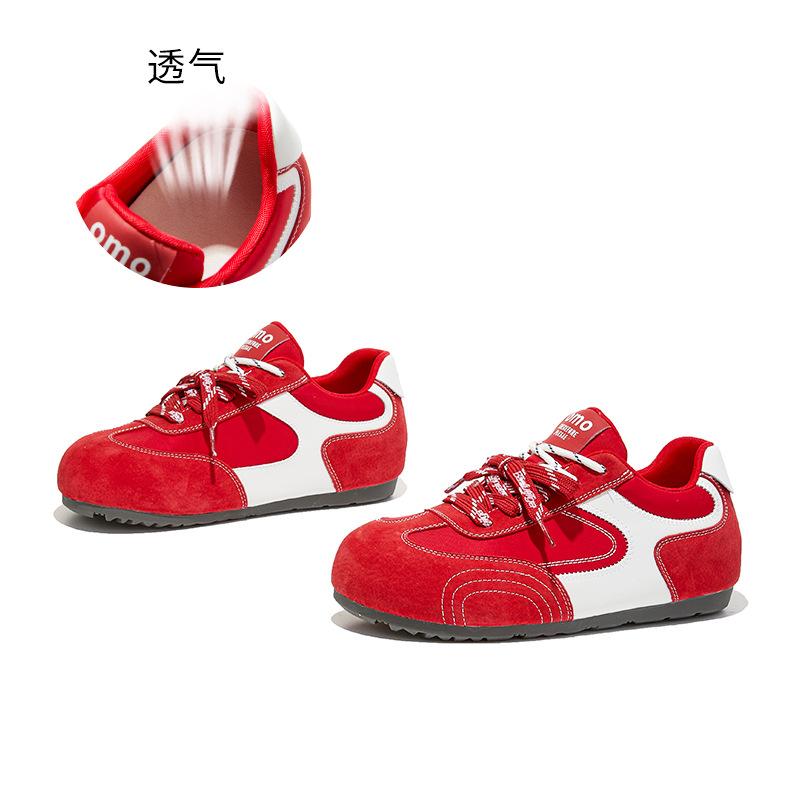

Leather big head white shoes spring new thick-soled heightening shoes women s casual versatile board shoes commuter women s shoes tide 35