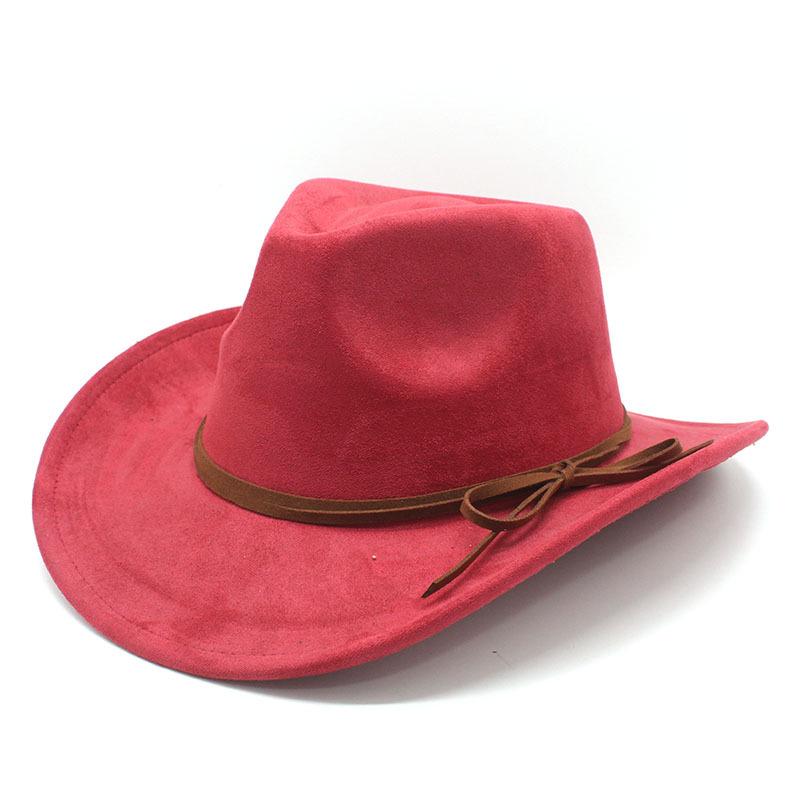 Suede Top Hat Brown Black Men'S Jazz Hat European And American Autumn And Winter Hat