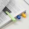 Pagination Mark Reading Bookmark Duckbill Clip Book Clip Silicone Bookmark  School Supplies