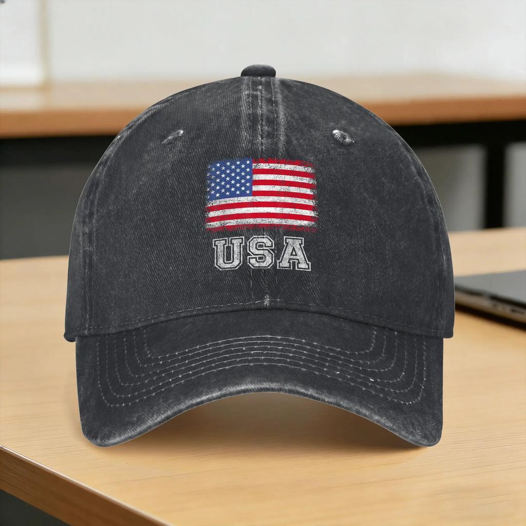 USA Patriotic American Flag Casual Baseball Cap Spring Trucker Hat Adjustable Outdoor Sport Hip Hop Hats UnisexTeens Caps