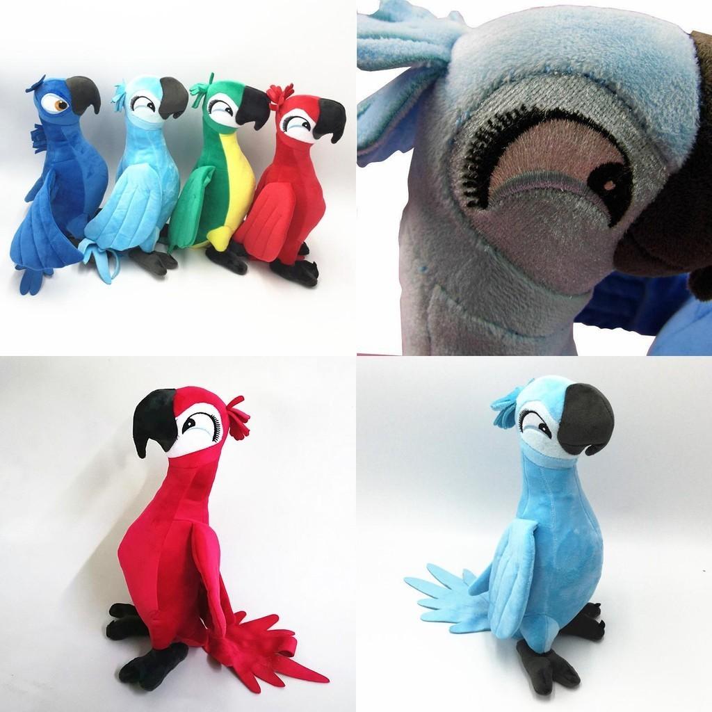 Adorable 30cm Rio Movie Plush Toy Parrot Bird Stuffed Animal Doll Perfect For Kids