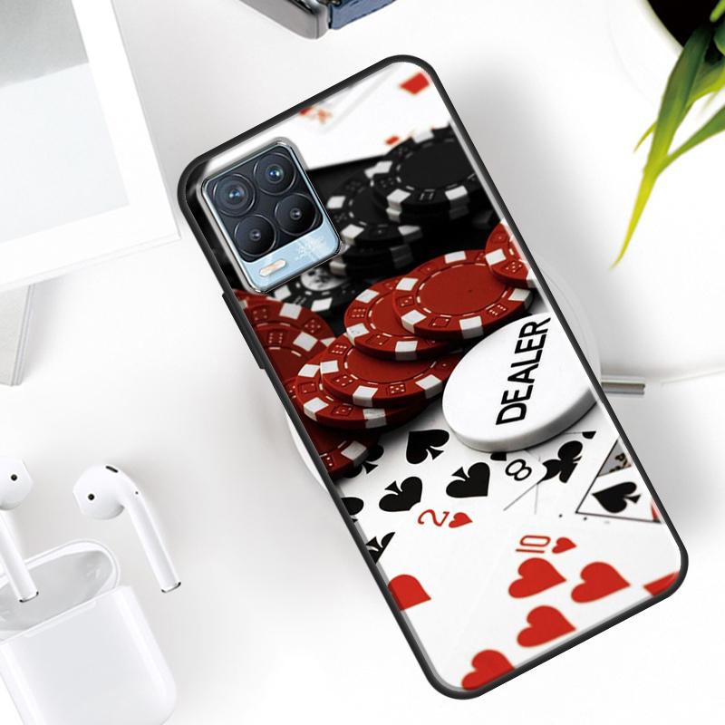 Dices Poker Casino Case For Realme 15 11 12 13 14 Pro Plus C53 C55 C51 C25 C63 C61 C65 C67 C71 C75 GT6 GT7 Pro