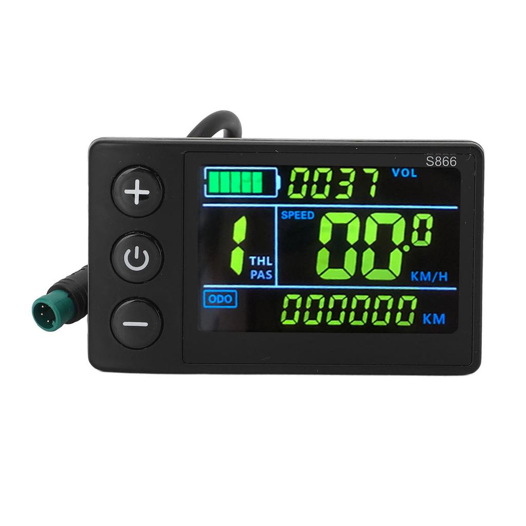 Electric Cycling LCD Display Water Proof 5 Pin Connector Backlight S866 Electric Scooter Computer Color Screen