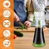 2Pcs Salad Dressing Shaker with Handle Leakproof Salad Dressing Mixer with Scale Dishwasher Safe Salad Dressing Bottle Shaker