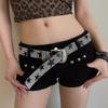 Modern Women Jeans Belt Studded Western Punk Belt Impressive Gothic Style