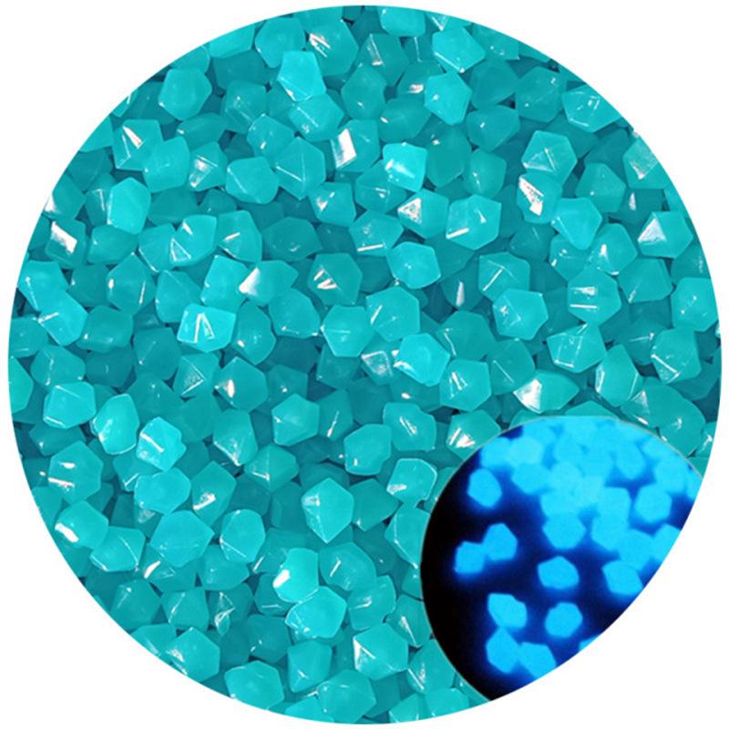 50-Pack 9mm Octagonal Fluorescent Stones for Garden or Fish Tank
