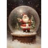 Vintage Christmas Metal Wall Decoration, Holiday Sticker Sign