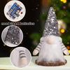Cross-Border Christmas Gnome Ornament with Glowing Sequin Hat