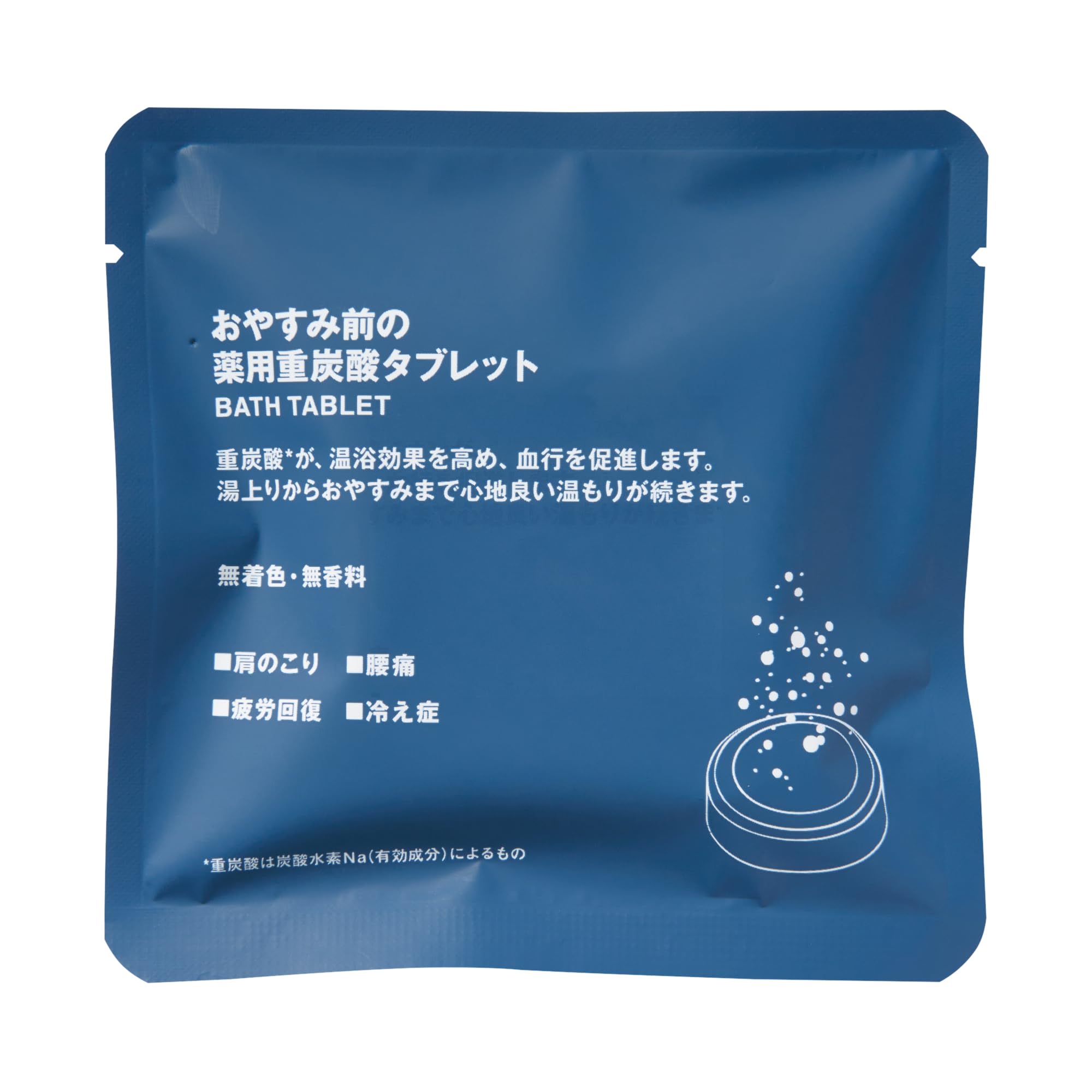 

MUJI Medicinal bicarbonate tablet before bedtime bath tablet sachet 15g x 3 tablets 83923846 [quasi-drug]