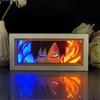 NARUTO 3D Light Box Anime Peripherals Two Tone Night Lamp Cartoon Table Decoration Funny Gifts Party Supplies Bedroom Ornaments