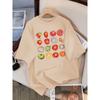 Tomato Variety Series Women's Summer Fashion T-shirt Head Short Sleeved Casual Hip-hop Round Neck T-shirt