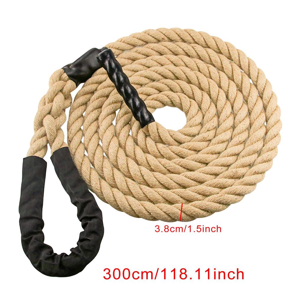 Climbing Rope for Fitness Training, Jute Material, 1.5 Inch Diameter Indoor And Outdoor Use
