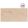 VidaXL Table Top 4 Pcs 90x45x2.5cm Rectangular Solid Pine Wood, Wooden Table Top, Dining Table Top, 847435
