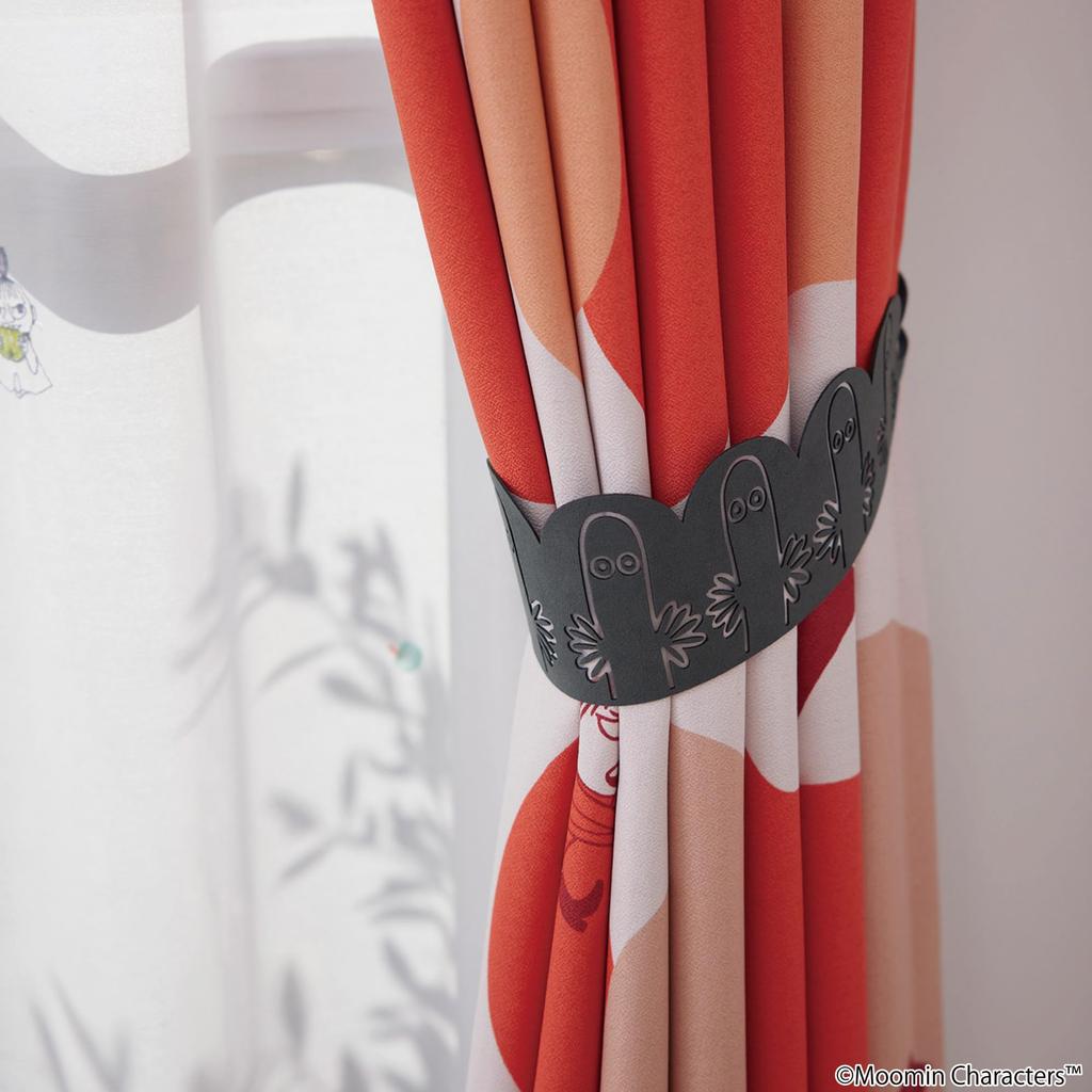 Suminoe Moomin Hattifattener Suede Charcoal 49cm Pack of 2 Tassels, Gray, Approx. Long, A9003,