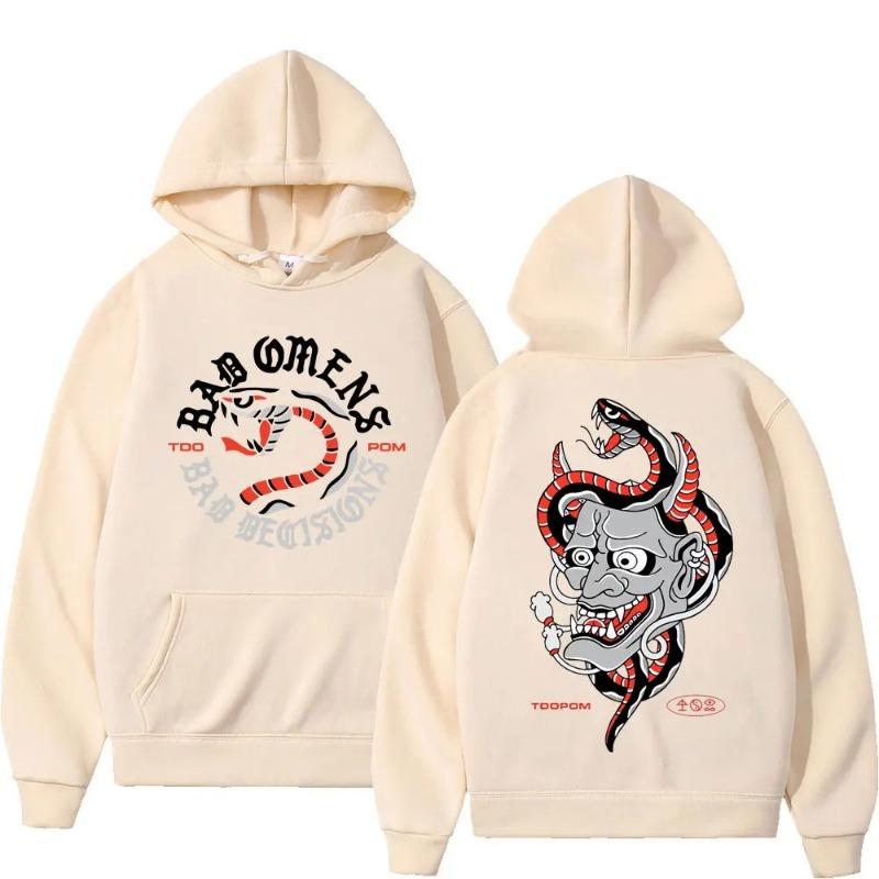 Bad Omens Band A Tour of The Concrete Jungle Hoodies Boys Harajuku Girls Pullover Fancy Music Gift Loose Sweatshirt