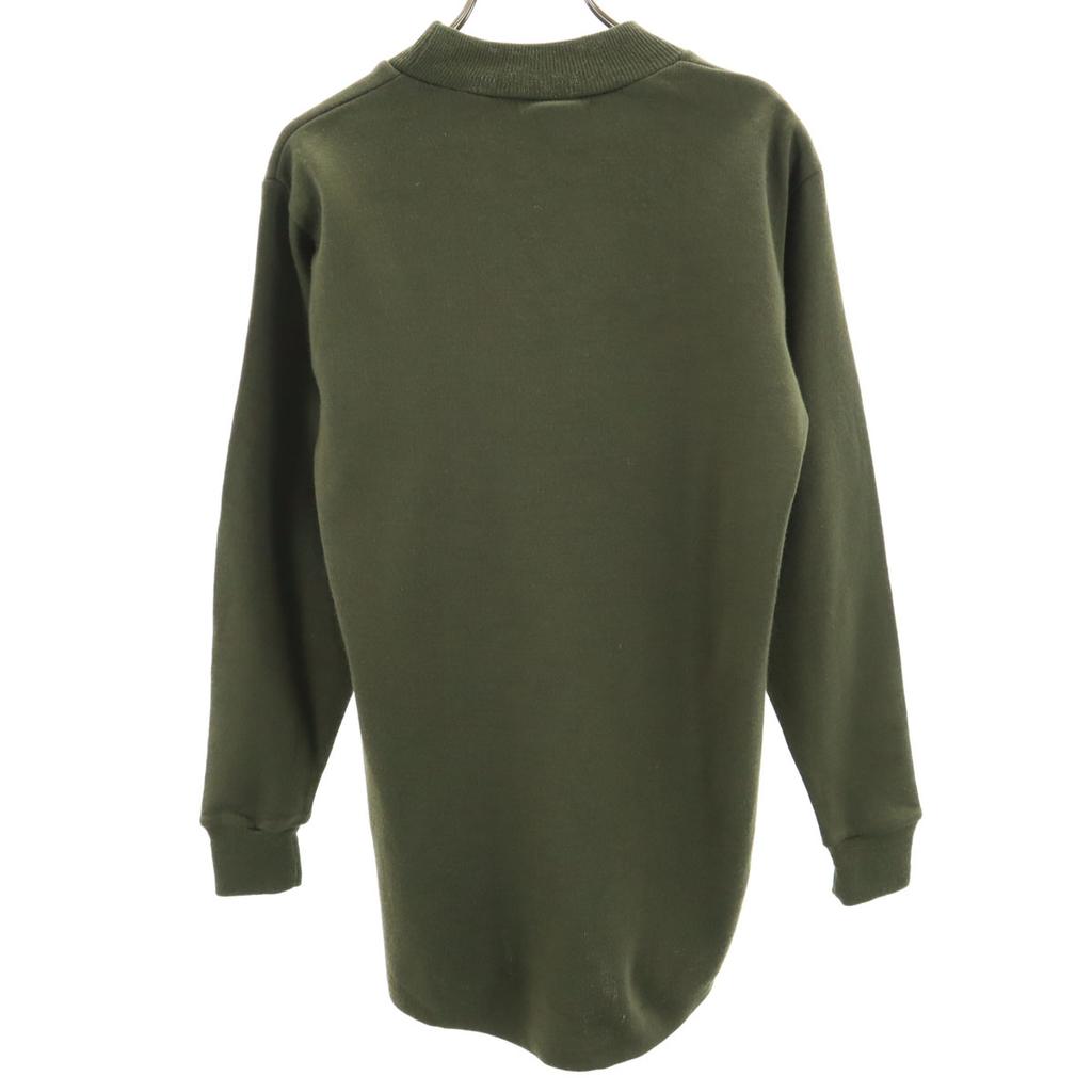 BEGETEX 70s Belgian Army Vintage Long Sleeve Sweat Trainer 46 Khaki Men's Used