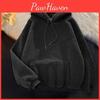 With Yousheng Winter Women Hoodie Elastic Cuffs Thick Fleece Hooded Darwstring Keep Warm Long Sleeves With Big Pocket Outdoor Commuting Sport Top