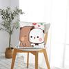 Bubu Dudu Couple Pandas Cartoon Pillow Case Custom Pillow Cover Retro Trendy Pillowcases For Living Room Sofa
