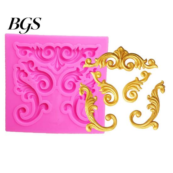 3D Embossment Silicone Mold Fondant Cake Chocolate Craft Decorating Baking Tool