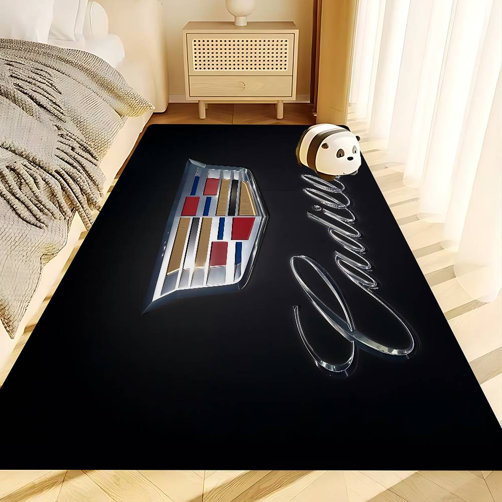 AABKH1 C-Cadillac Car Door Mat Washable Non-Slip Living Room Sofa Chairs Area Mat Kitchen Doormat Area Rug