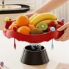 High Legged Fruit Water-Filtering Bowl 360° Rotating Snack Storage Plate  Kitchen