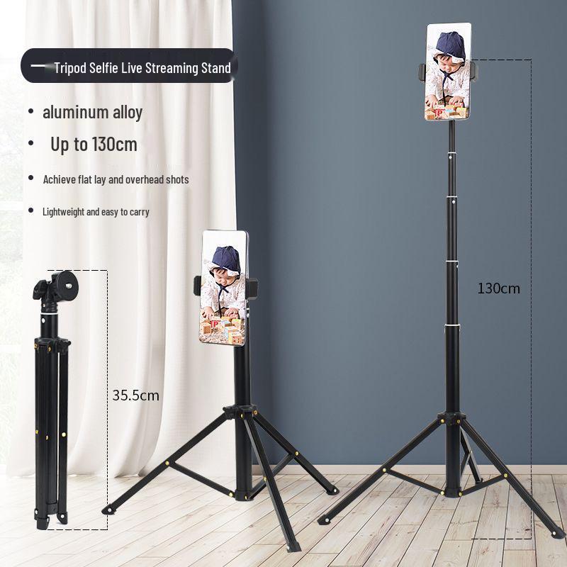 Foldable Phone & Camera Holder Tripod for Live Broadcast & Photography