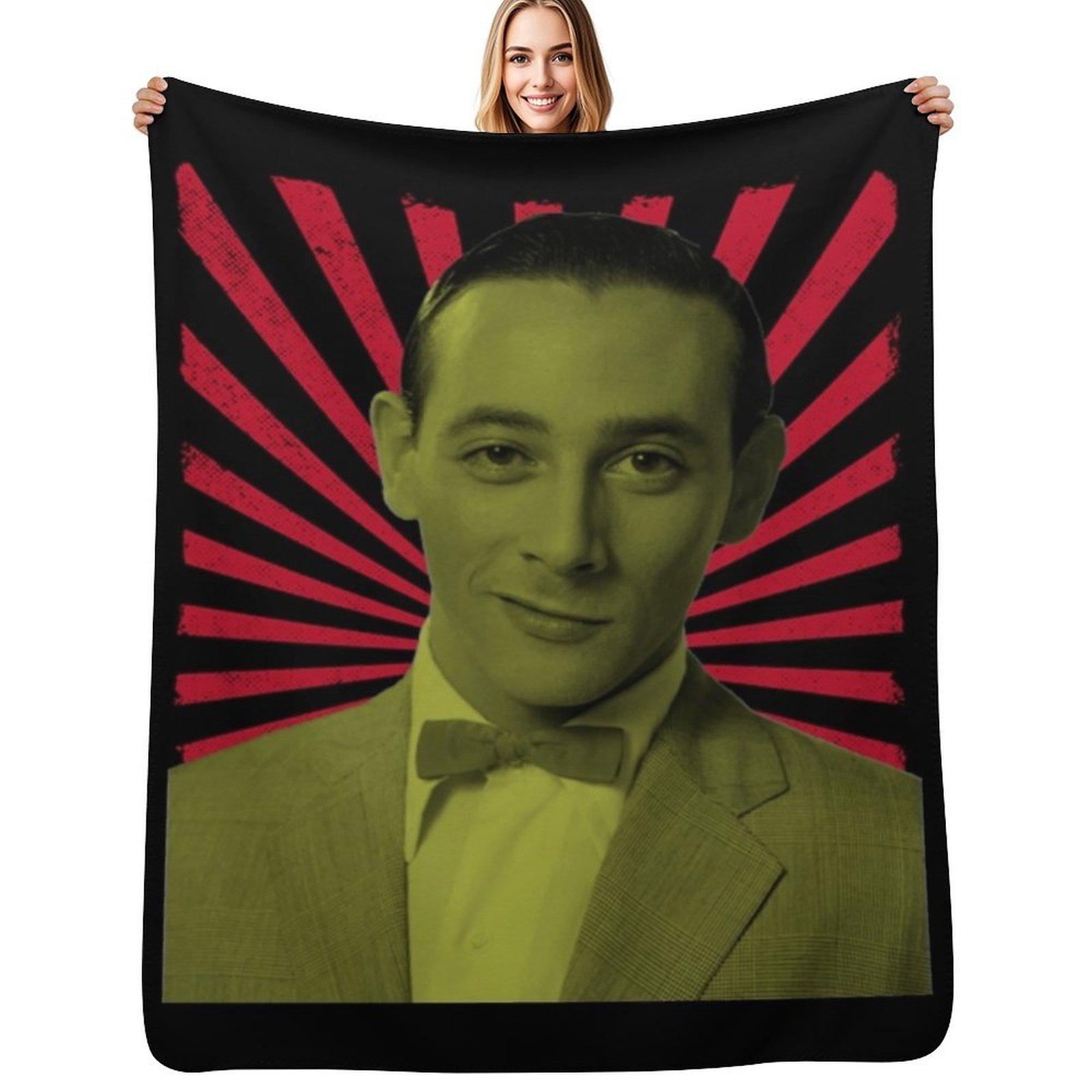 Pee Wee Herman Throw Blanket Luxurious Soft Blanket Holiday Gift for Family Size: 75*100cm, Weight: 230 GSM