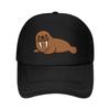 Cute Brown Walrus Cartoon Character Mesh Baseball Cap For Womens Unisex FeUnisex Beach Dad Hat Hip Hop