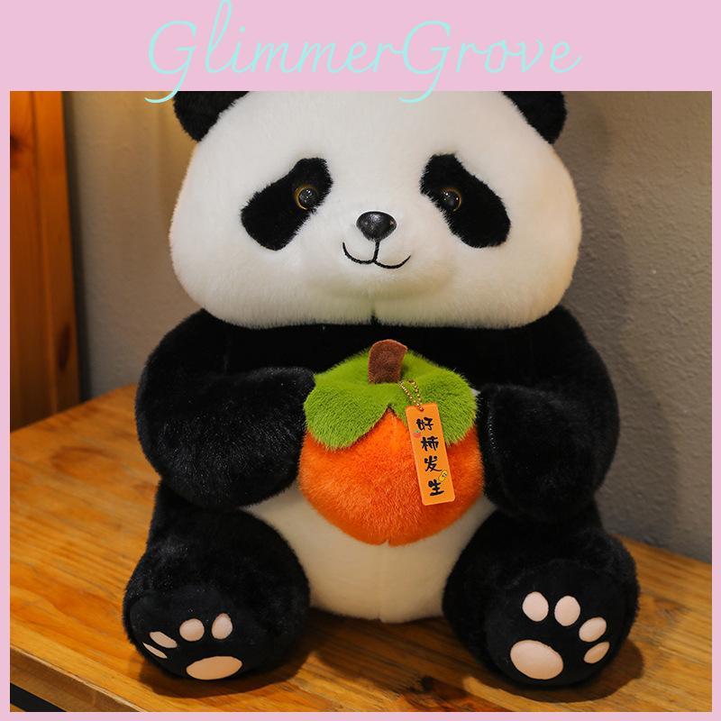 Cute Panda Persimmon Plush Doll Simulation Tourist Souvenir Gift Childrens