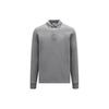 FW22 Einfarbiges Polohemd mit Logo-Patch, Baumwolle, Langarm, Herren Oberteile, Grau H20918B7010084556987