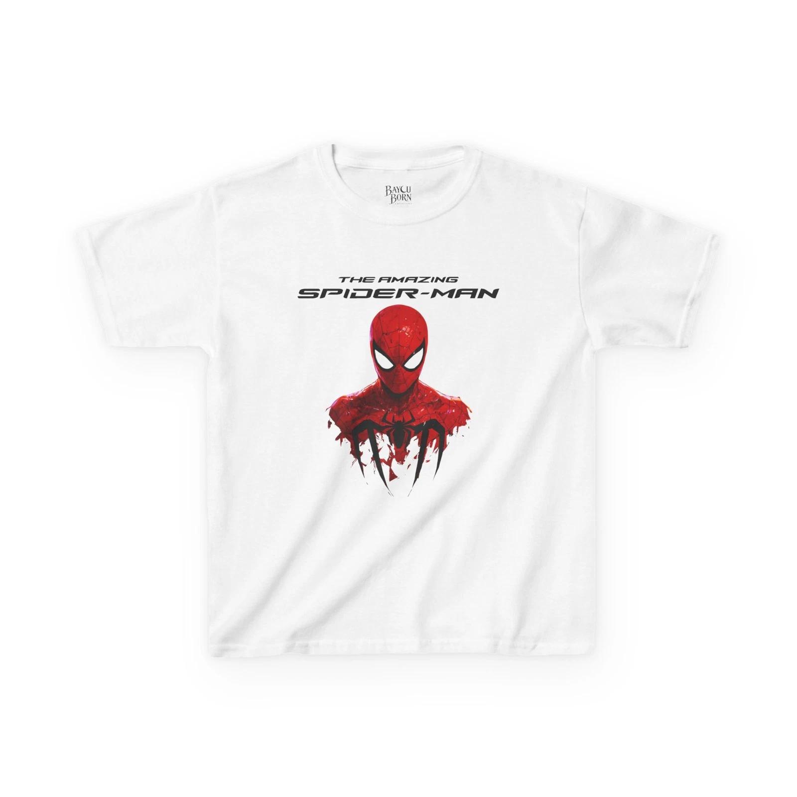 

Spider-Man Graphic Kids Tee | Superhero Mask Drip Design L