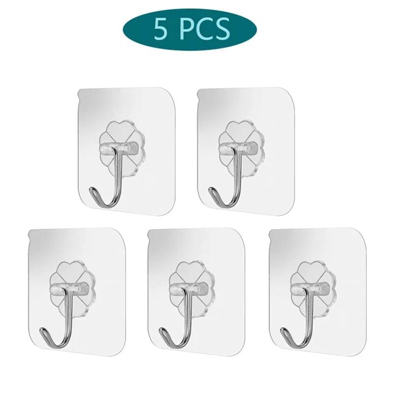 Hooks Wall Bathroom Accessories Improvement. Clothes Hook Fixture Hanger for Strong Self-adhesive Hardware Home