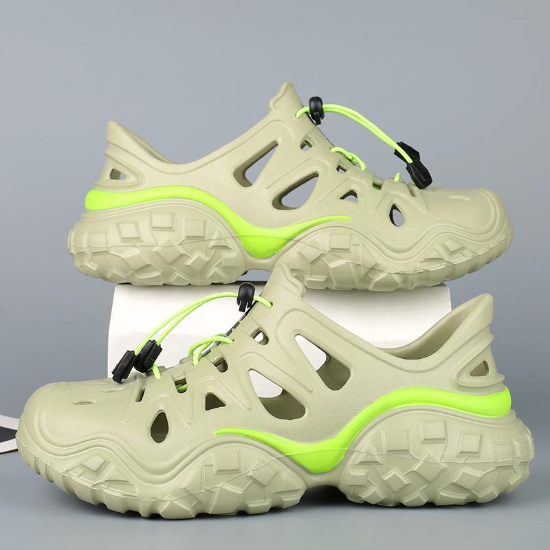 

Summer Sandals for Men 2025 Outdoor Sandals for Women Non-Slip Lightweight Casual Beach Shoes Walking Sandals Hombre Mujer 44 білий