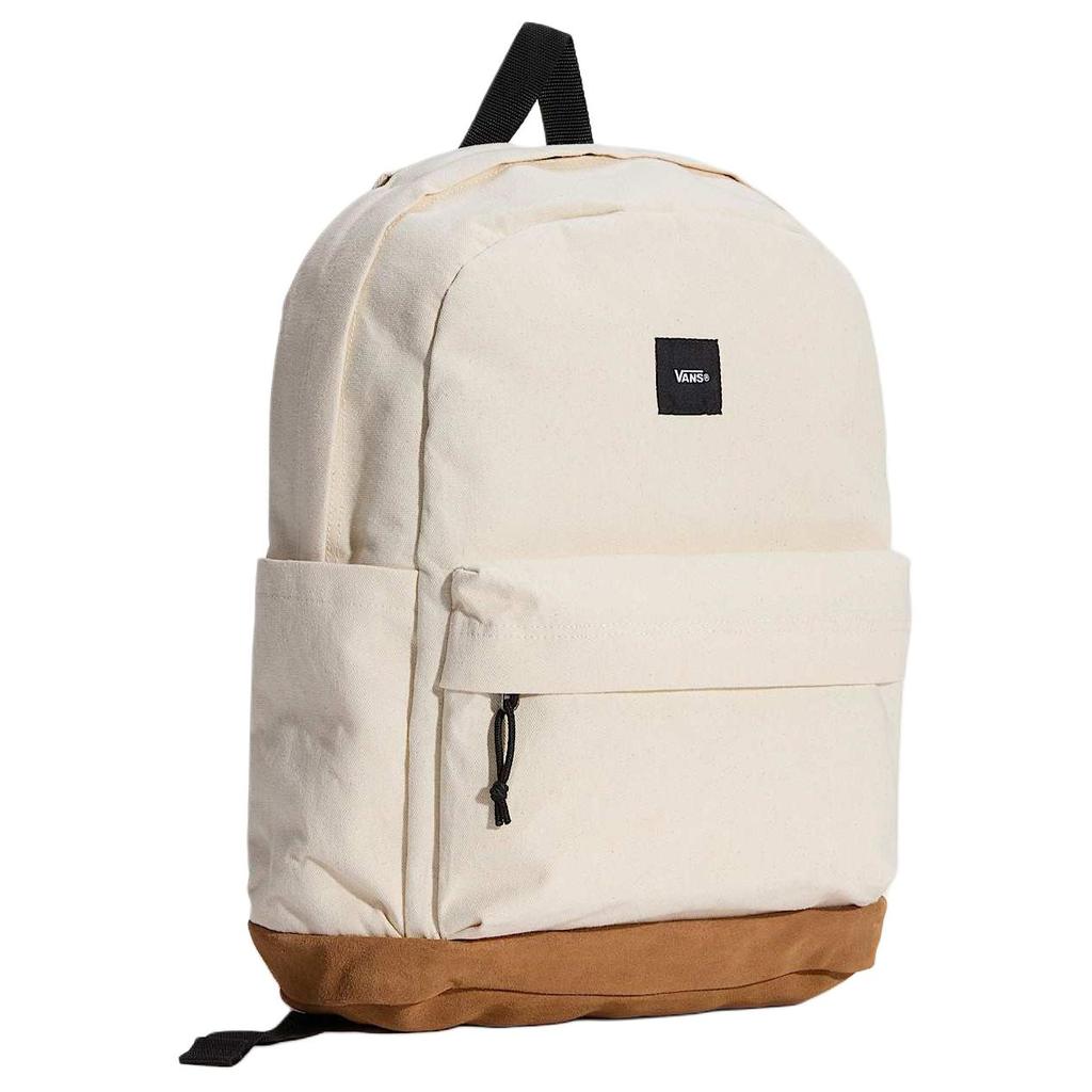 Vans Old Skool Zipper Closure Cotton Backpack Unisex backpack Beige VN000HRJ7VJ