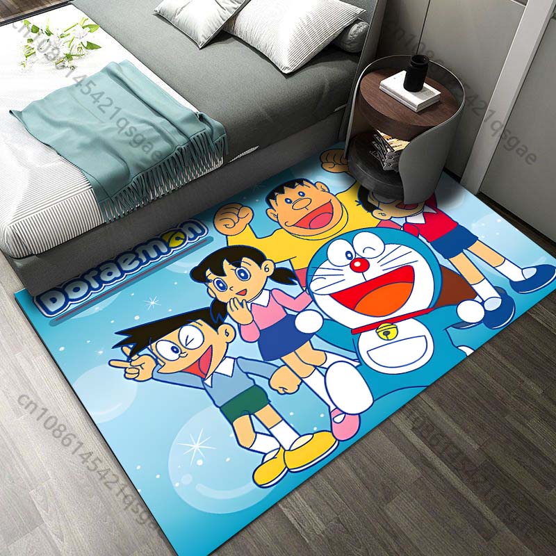 Japan D-Doraemon with Friends Print Carpet for Living Room Bedroom Kid's Room Home Decor Non-slip Mat Area Rug Luxury Gift