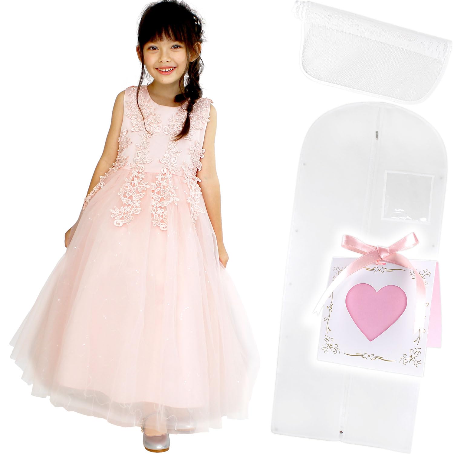 

Reussite Dress for Cover with Patch and Message Dress Children s Recitals/Dress Card/Royal (130, Pink) розовый