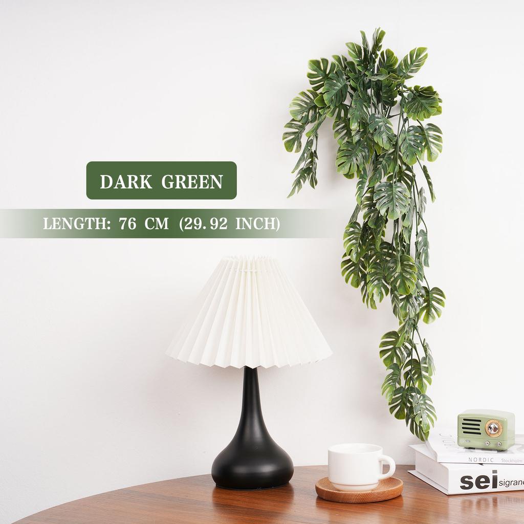 79cm Artificial Green Plants Hanging Ivy Leaves Radish Seaweed Grape Fake Flowers Vine Home Garden Wall Party Decoration