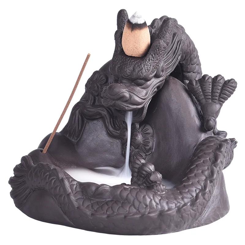 

Креативный талисман Дракон курильница для благовоний керамический держатель для благовоний домашний офис декор