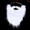 Party Performance Props Santa Claus White Beard White Eyebrows Fake Beard Set Christmas Hallowee Xmas Party Decoration