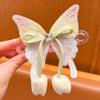 Large Butterfly Ribbon Hair Clip Princess Headwear Girl's Back Head Hair ClipDuckbill Clip Hair Accessory