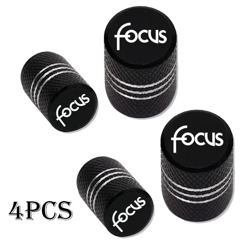 For Ford Focus Logo MK1 MK2 MK3 MK4 Auto parts Auto Badges 4pcs Car Wheel Tire Valve Caps Tyre Stem Covers Airdust Waterproof
