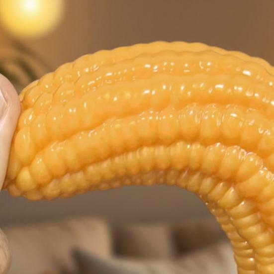 Dildo al Silicone a Ventosa per Mais per Donne, Pene Finto Morbido Realistico con Base a Ventosa Forte, Giocattolo per Adulti per Gioco Solo