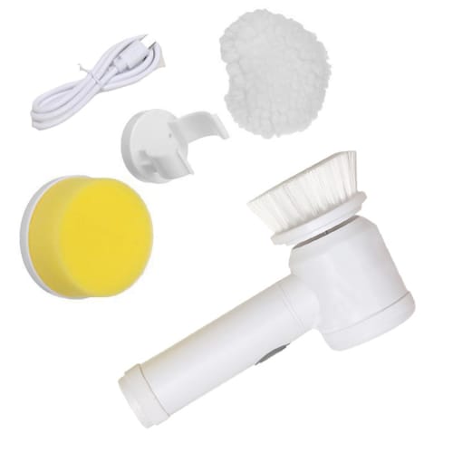 

Cordless Electric Polisher with High-Speed Rotation, Cleaning Brush Set with 3 Heads, Lightweight, Versatile, Waterproof, and Tough on Stubborn Stai