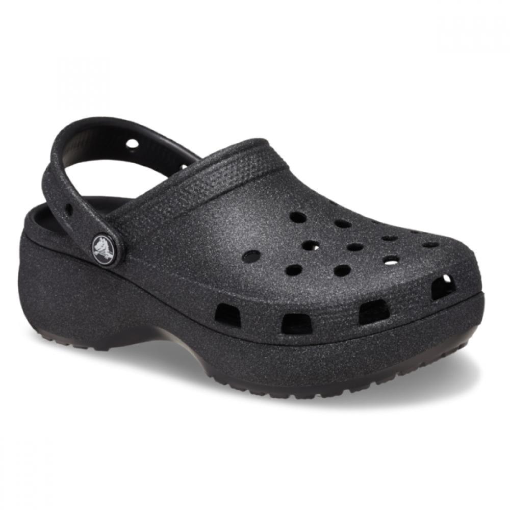 CrocS Women S claSSic Platform Glitter Clog 207241 001