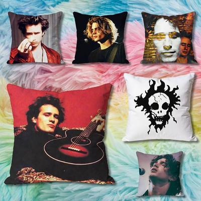 JJeff BBuckley Singer Pillow Cases for Bedroom Living Room Sofa Home Decor Polyester Cushion Cover with Zipper