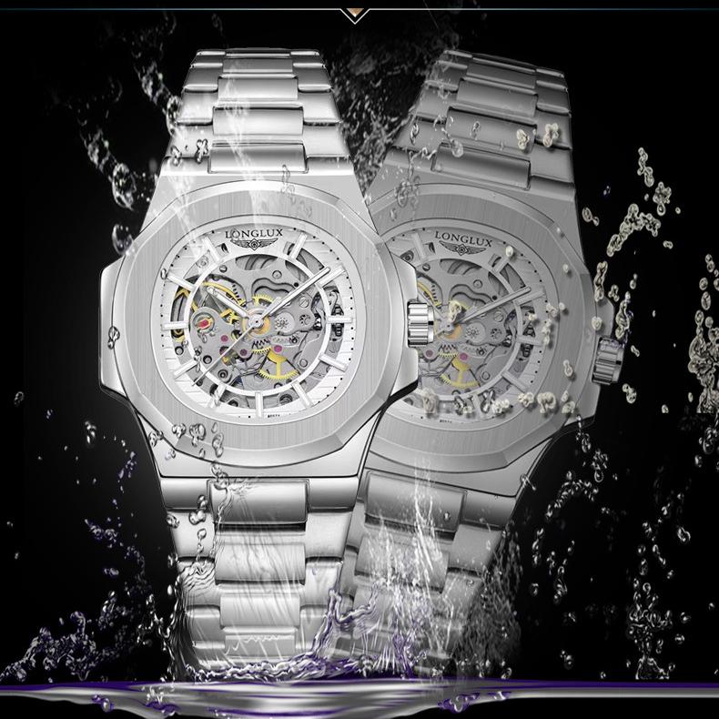 LONGLUX Nautilus Men's Watch Automatic Business Wristwatch Trendy Fashion Luminous Watch
