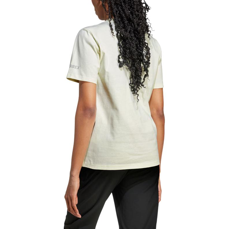 Adidas Terre POLYGIENE GRAPHIC T Shirt Unisex Ivory White KA3283
