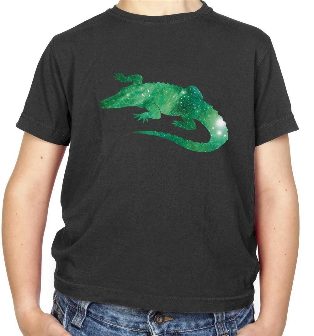 Детская футболка Space Croco - Крокодил - Алллигатор - Рептилия - Животное - Подарок 110