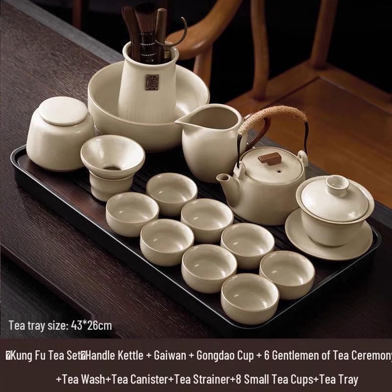 Ru Kiln Ceramic Kung Fu Tea Set