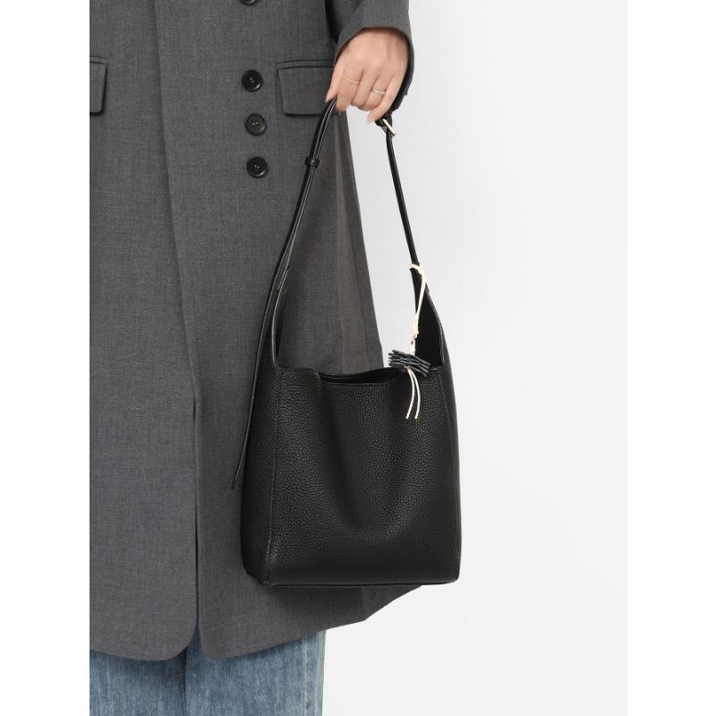 

Сумка через плечо, Женская сумка, Модная и простая, Повседневная на одно плечо, Сумка-ведро через плечо, Женская сумка большой вместимости чёрный